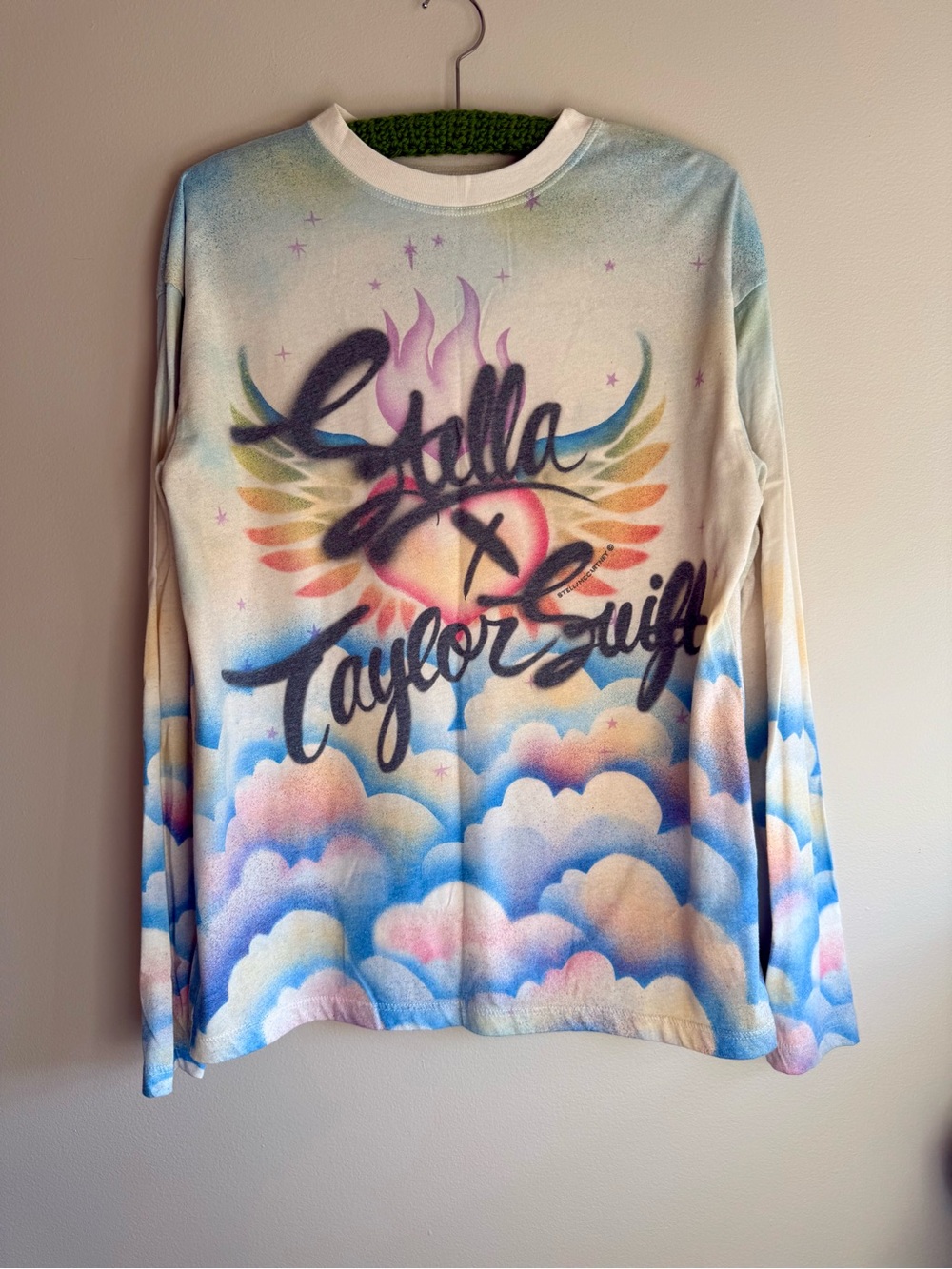 Rare Taylor Swift X Stella McCartney airbrush long sleeve tee shirt